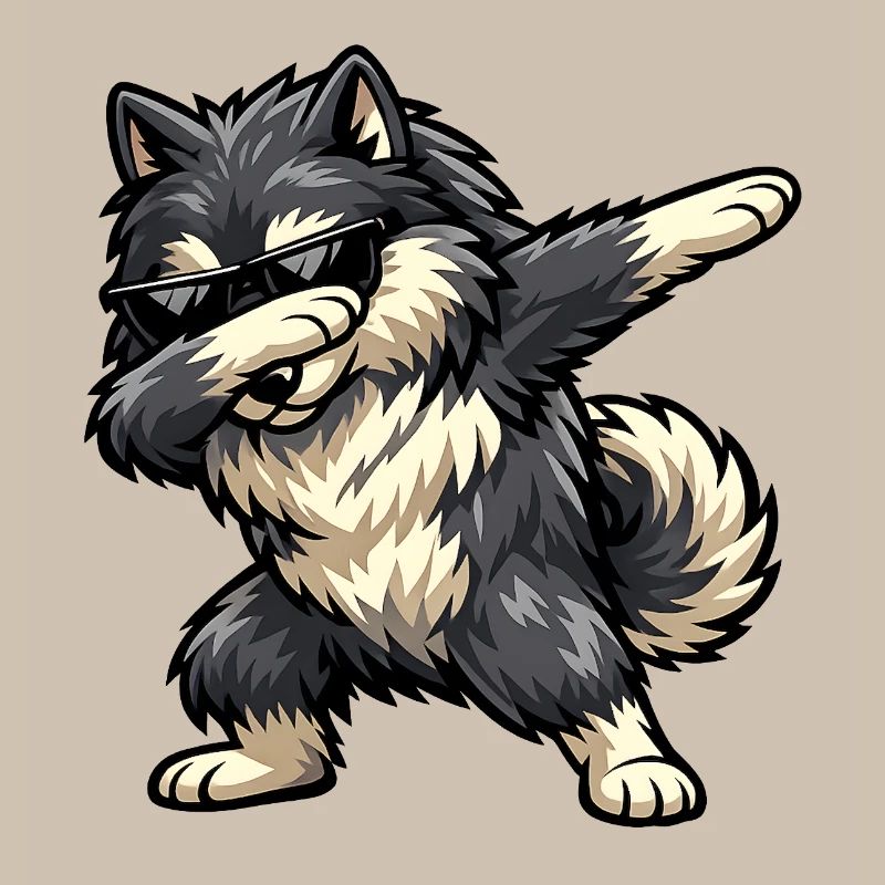 Dabbing Wolfsspitz