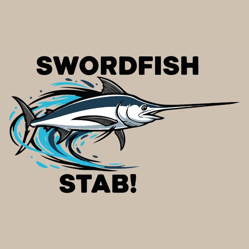 Espadon Stab Épée Mer Swordfish