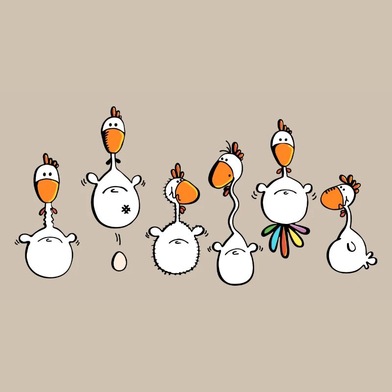 Crazy Chickens - Chicken - Hens - cock
