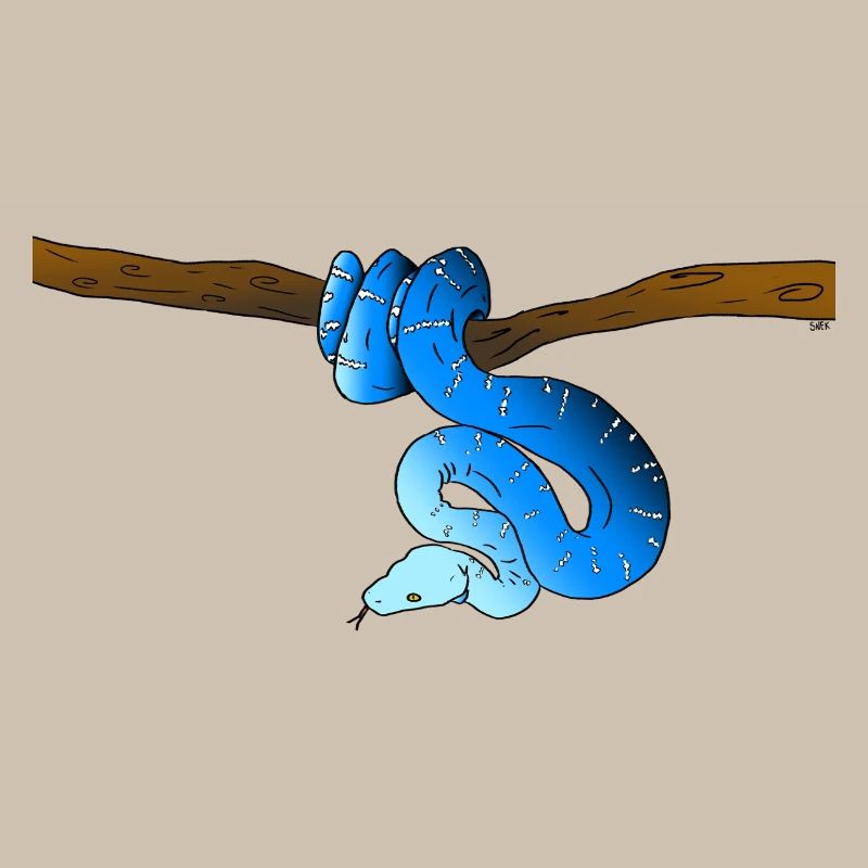 Blaue Schlange