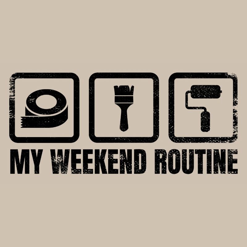 Maler Wochenendroutine
