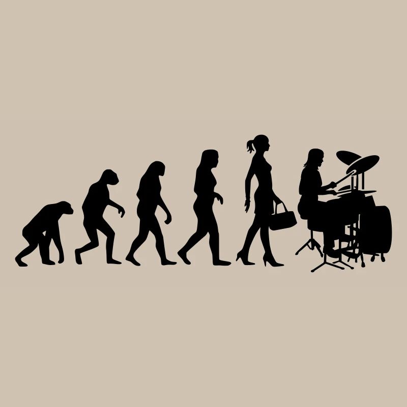 Evolution Schlagzeugerin Percussion Drummer