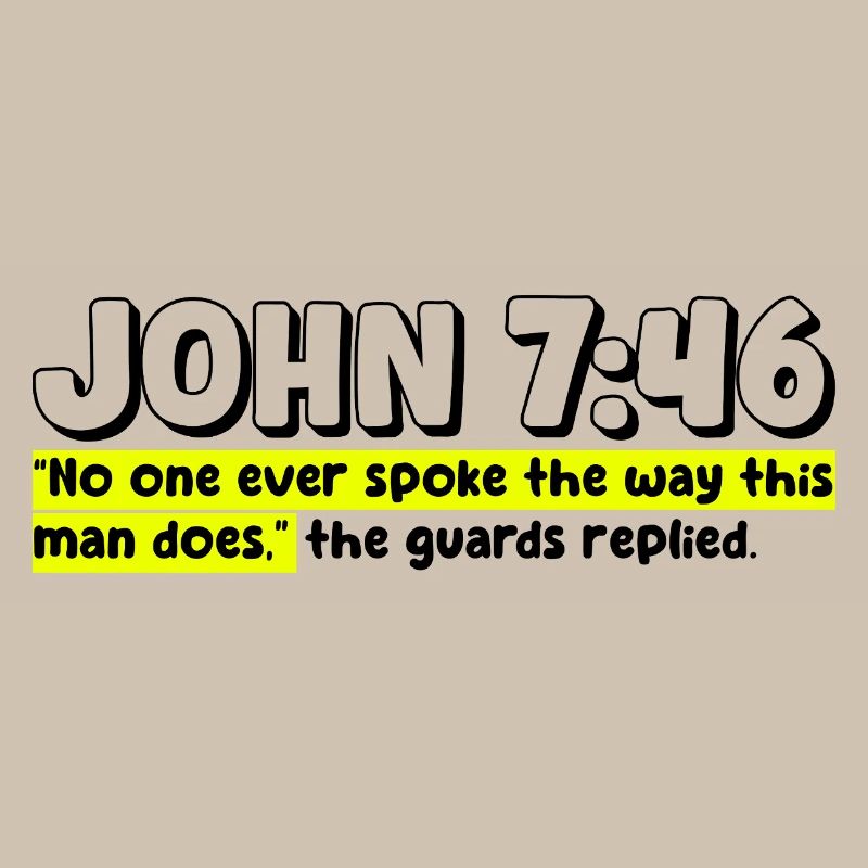 Jean 7:46 | Citation de la Bible