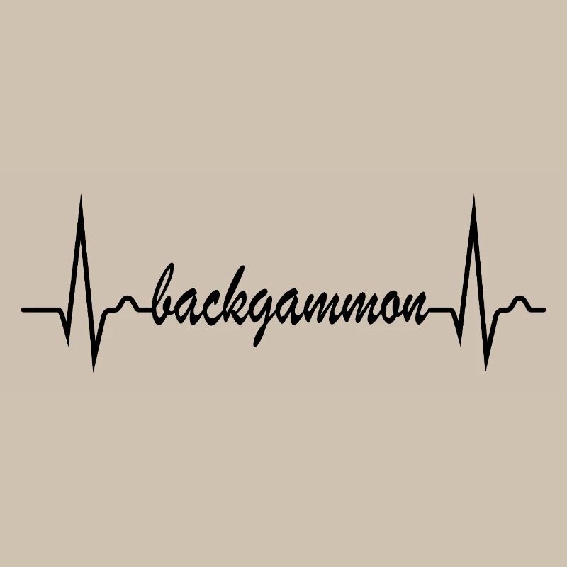 Backgammon | Board Game | Heart Curve ECG Pulse
