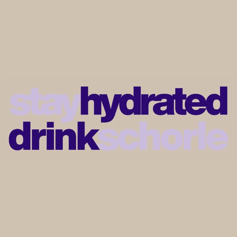 Restez hydraté - buvez du spritzer