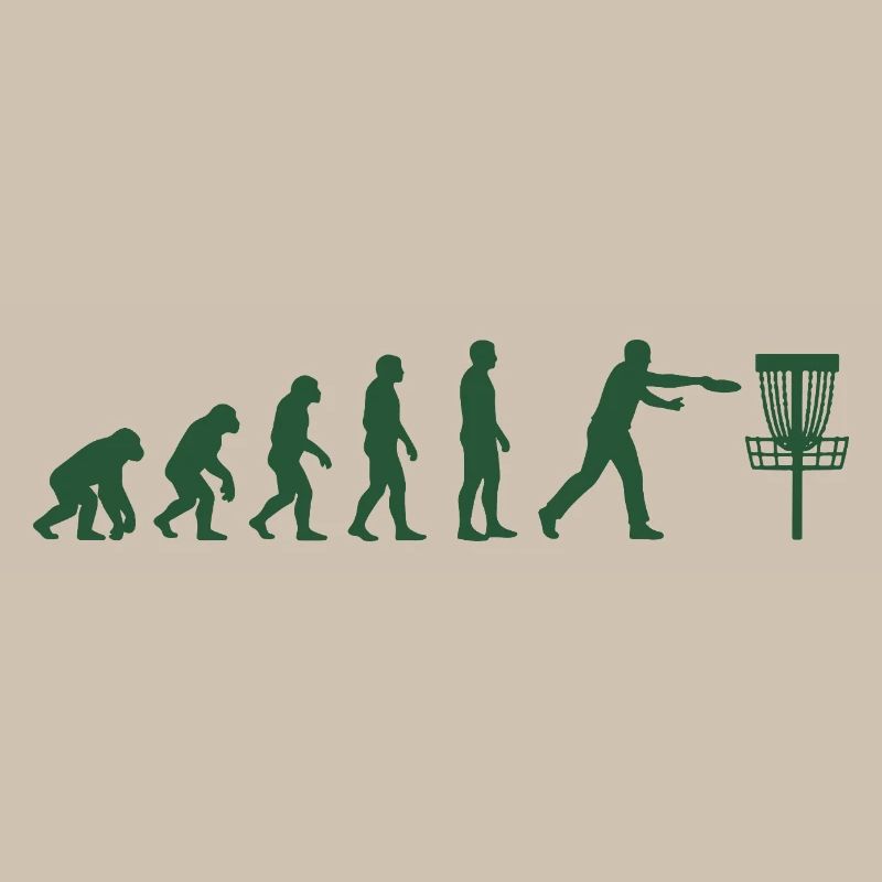 Disc Golf Evolution Drôle de Disc Golfeur Flying Disc