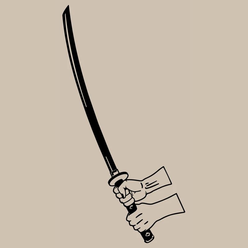 Samurai Busihdo Katana mit zwei Händen