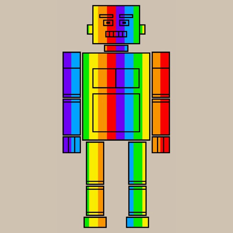 Regenbogen Roboter