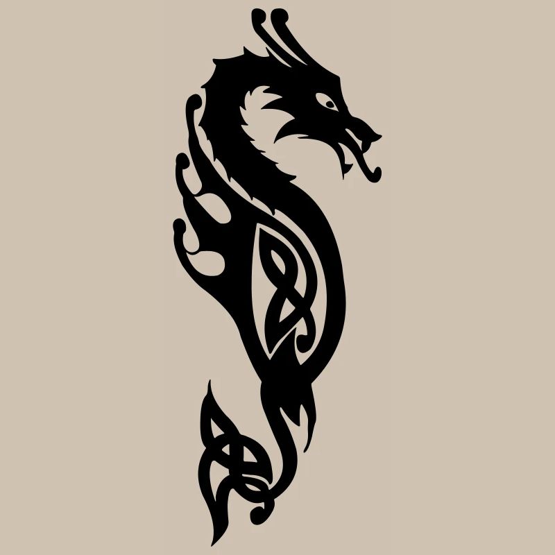 Monströse Seeschlange oder Drachenvektor