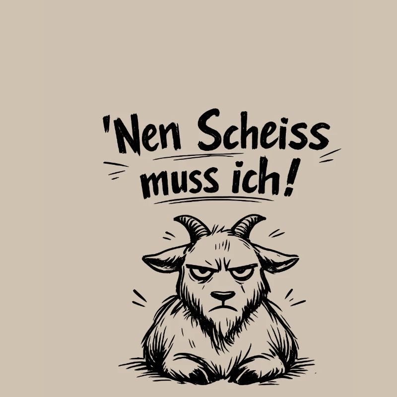 Nen Scheiss muss ich Ziege