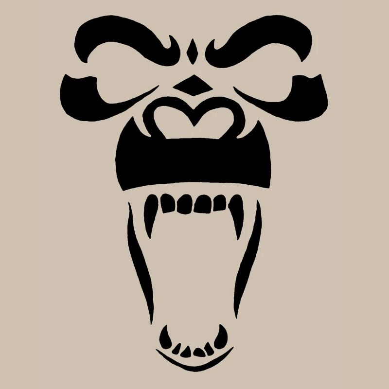 Schwarzer Gorilla
