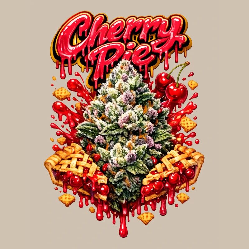 Cherry Pie Graffiti Print