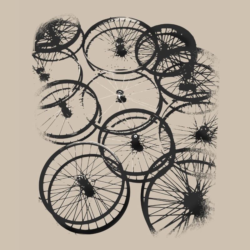 Bicycle tire spokes biker cool design style gr