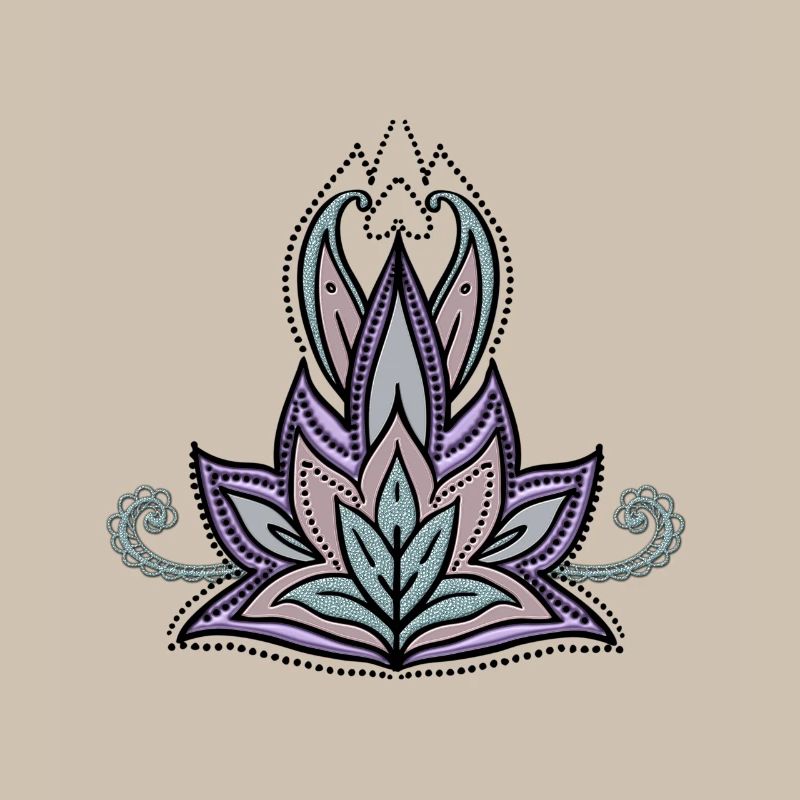 Abstract decorative floral design, mandala