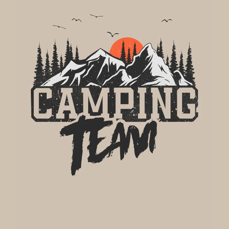Équipe de camping Camper Campen