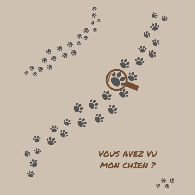 Vous avez vu mon chien ? humour chien Version 2