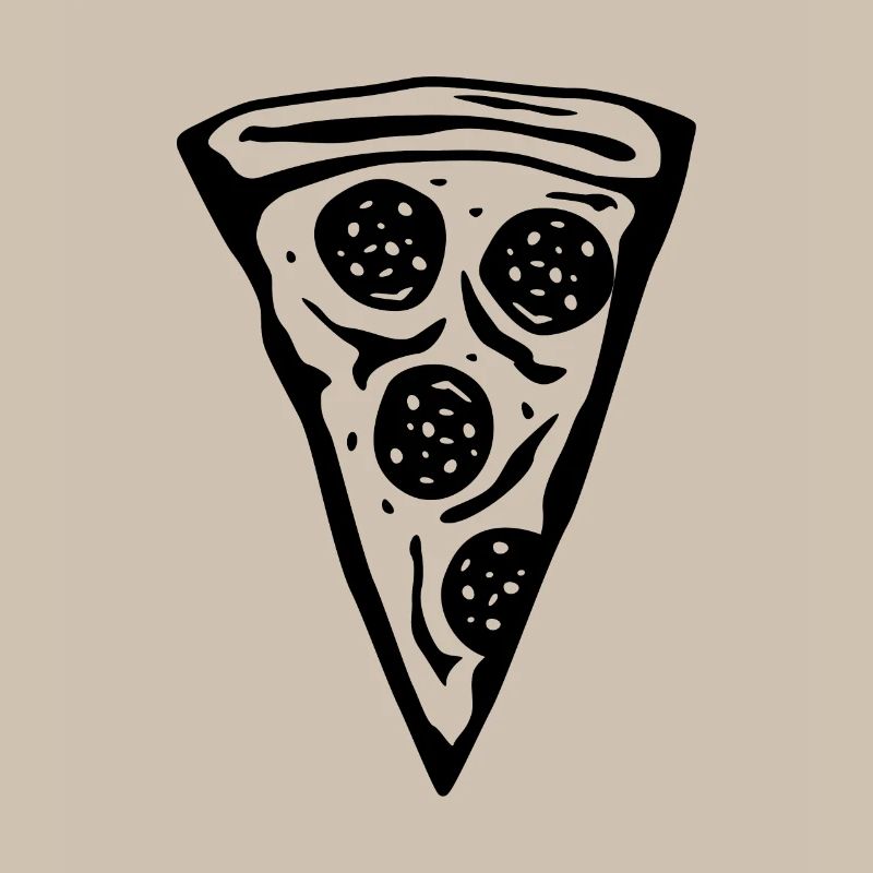 Dessin d’une tranche de pizza