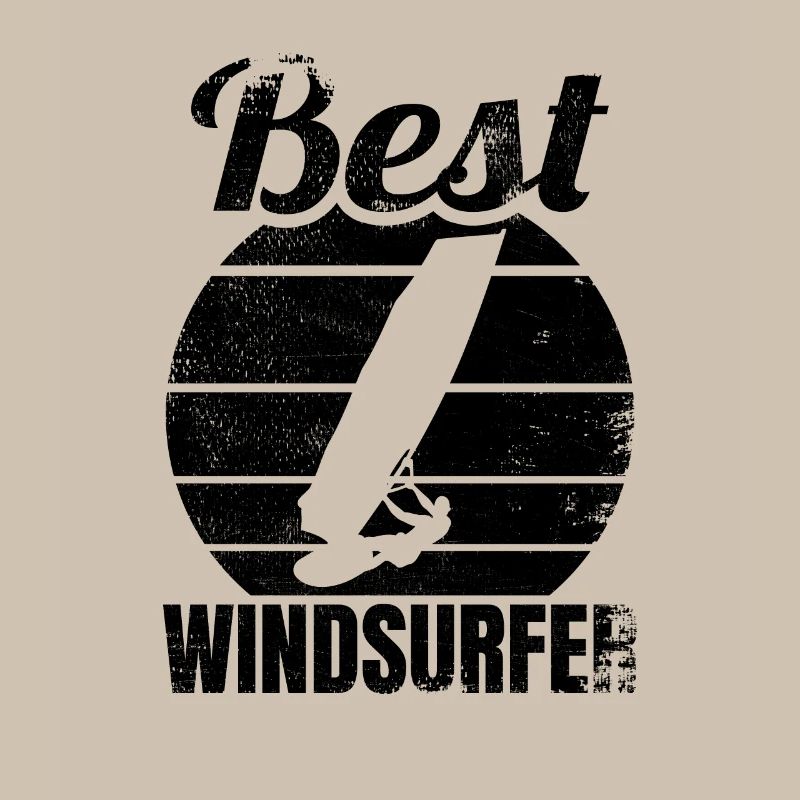 Funny windsurfer