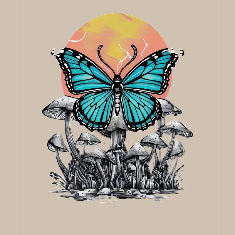 Fairycore Mystic Butterfly Enchanted Forest Mushroom