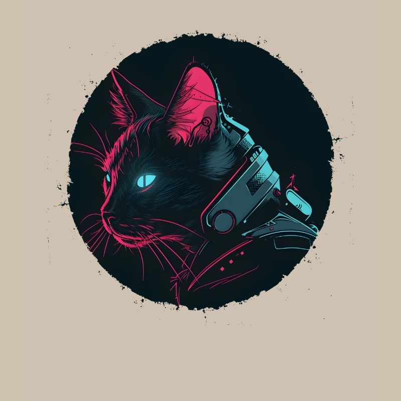 Chat dans le style Steampunk
