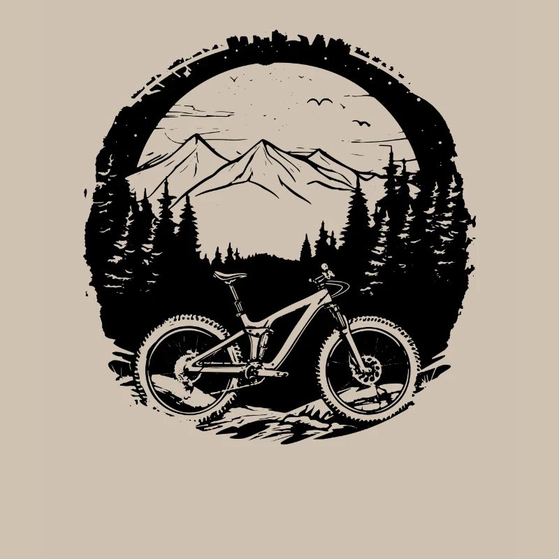 Mountain Biker Drawing