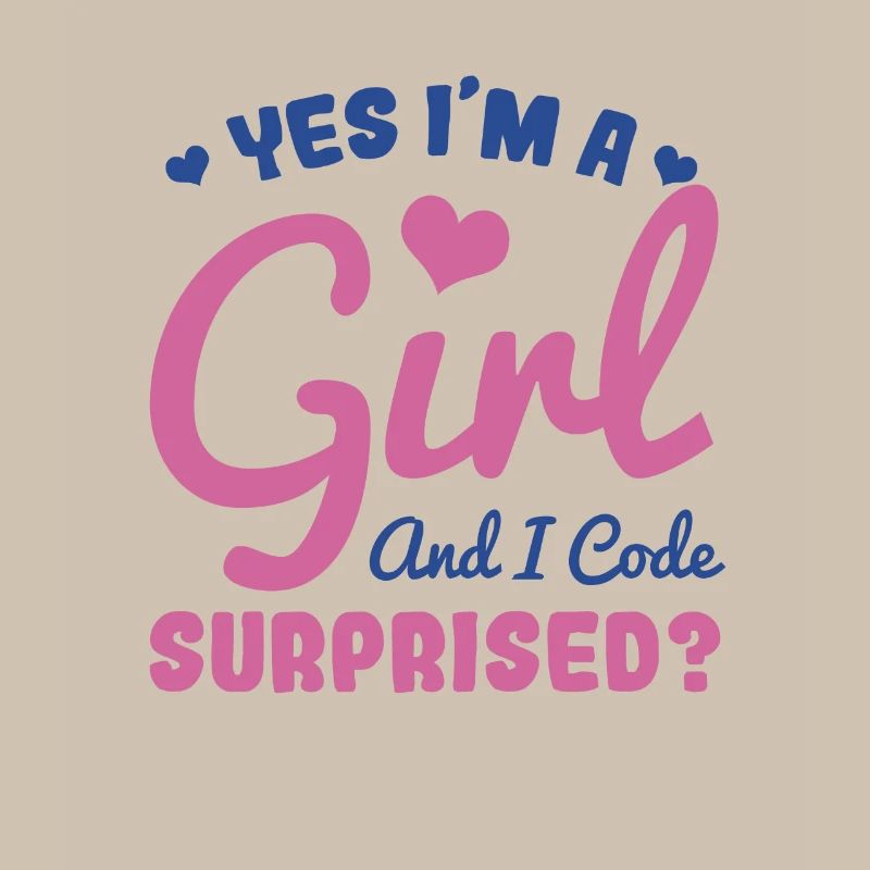 Girl and programmer