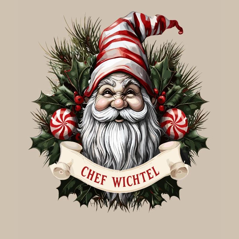 Gnome de Noël en chef