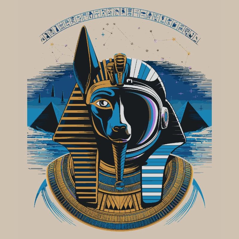 Conception hybride Anubis céleste