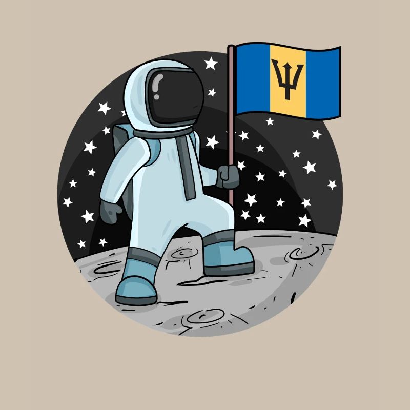 Drapeau astronaute Barbade
