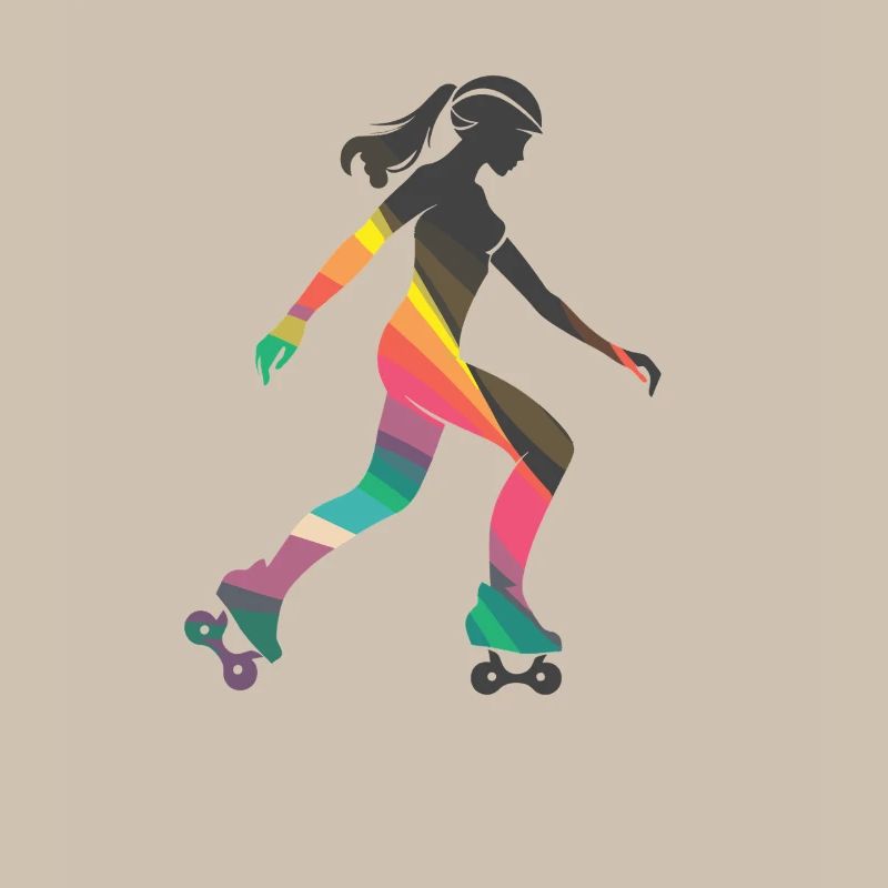 Rollschuhfahrendes Mädchen