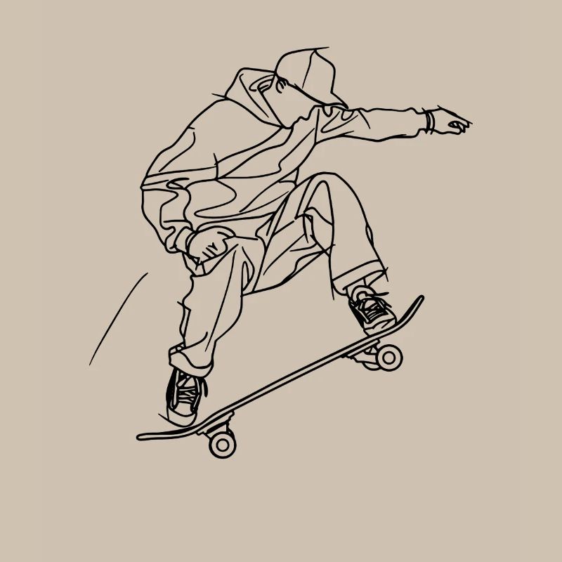 Dessin de skateboard
