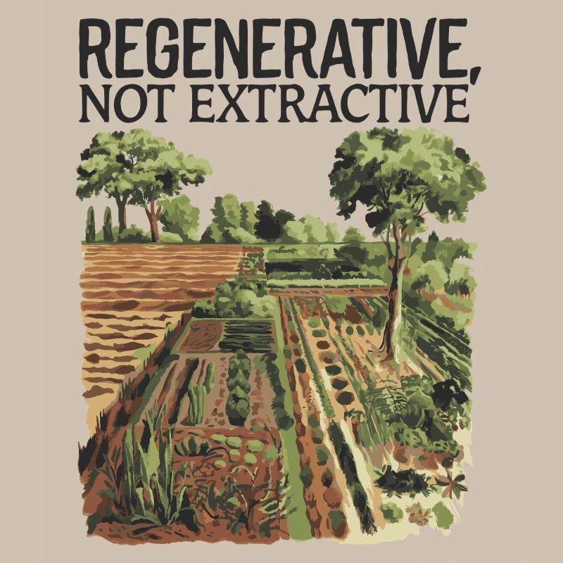 Régénératrice, pas extractive - Agriculture durable