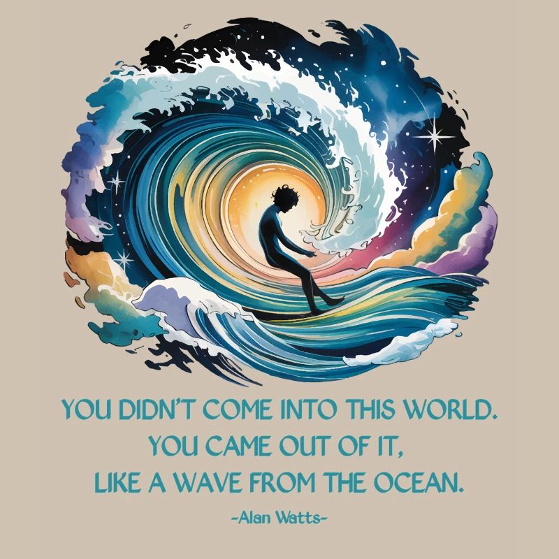 Vague de l’océan | Citation d’Alan Watts