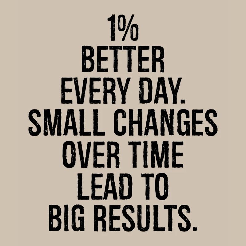 1 percent better every day small changes over time
