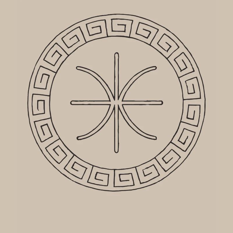 Delphisches Epsilon-Symbol | Antikes griechisches Emblem
