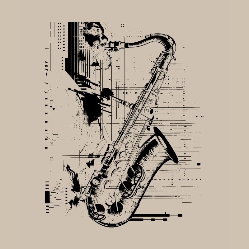 Graphismes de Saxophone Player