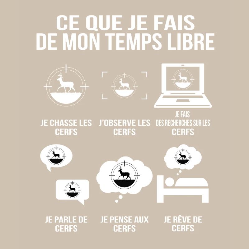 Ce que je fais de mon temps libre humour chasseur