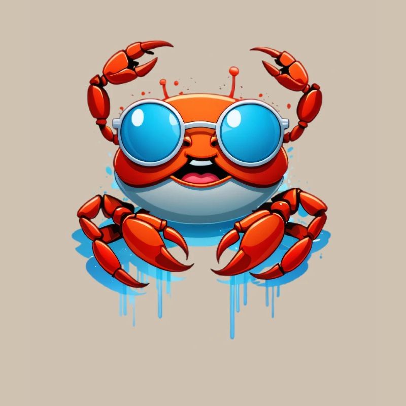 Sunglasses Crab Splash