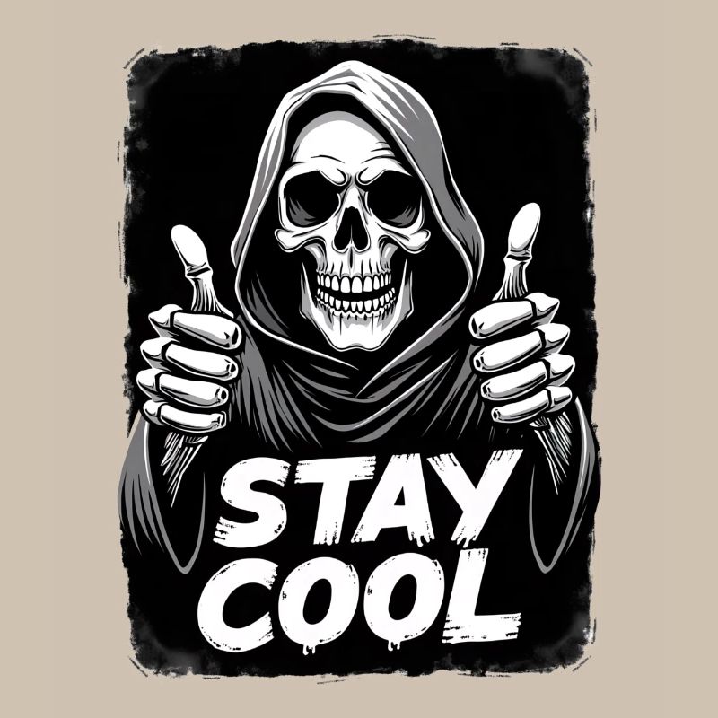 Stay Cool Grim Reaper Skull