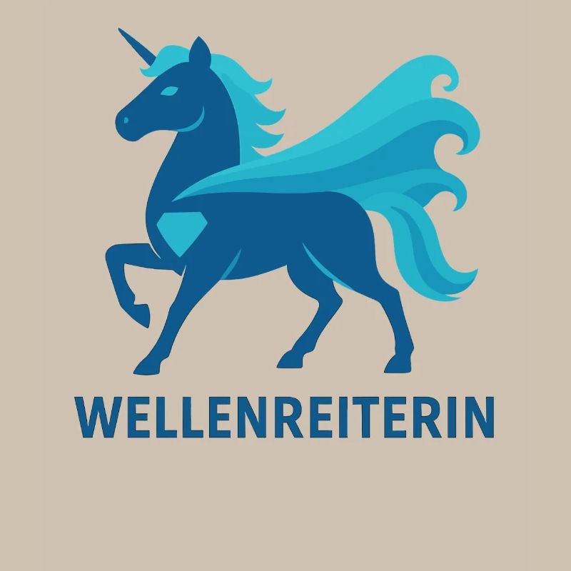 Fier Surfeur de Vagues, Puissance de Licorne, Mer