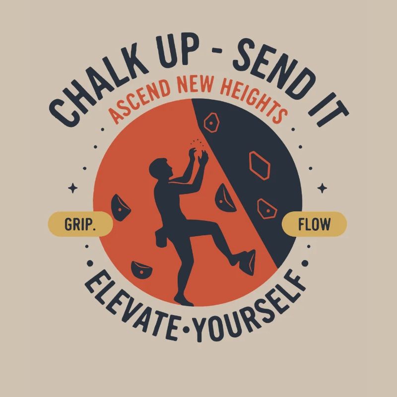 Chalk Up Send It Elevate Yourself