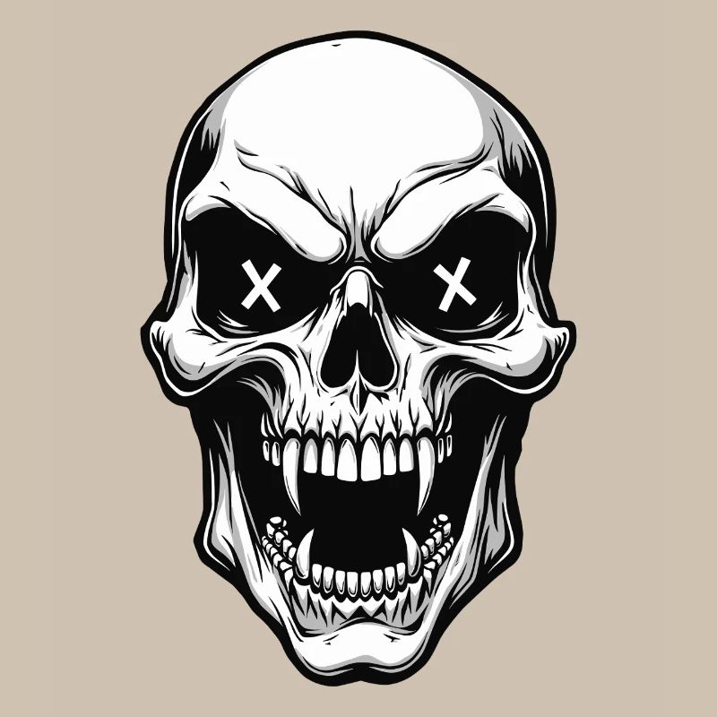 Vampire Skull Skull X Eyes Horror