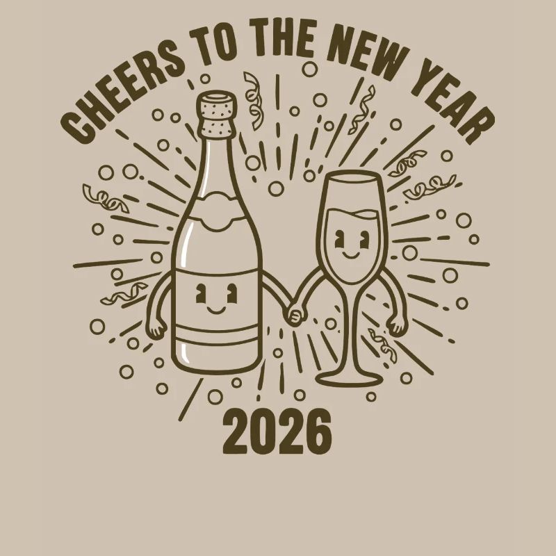 Prost auf das Design der Neujahrsfeier 2026