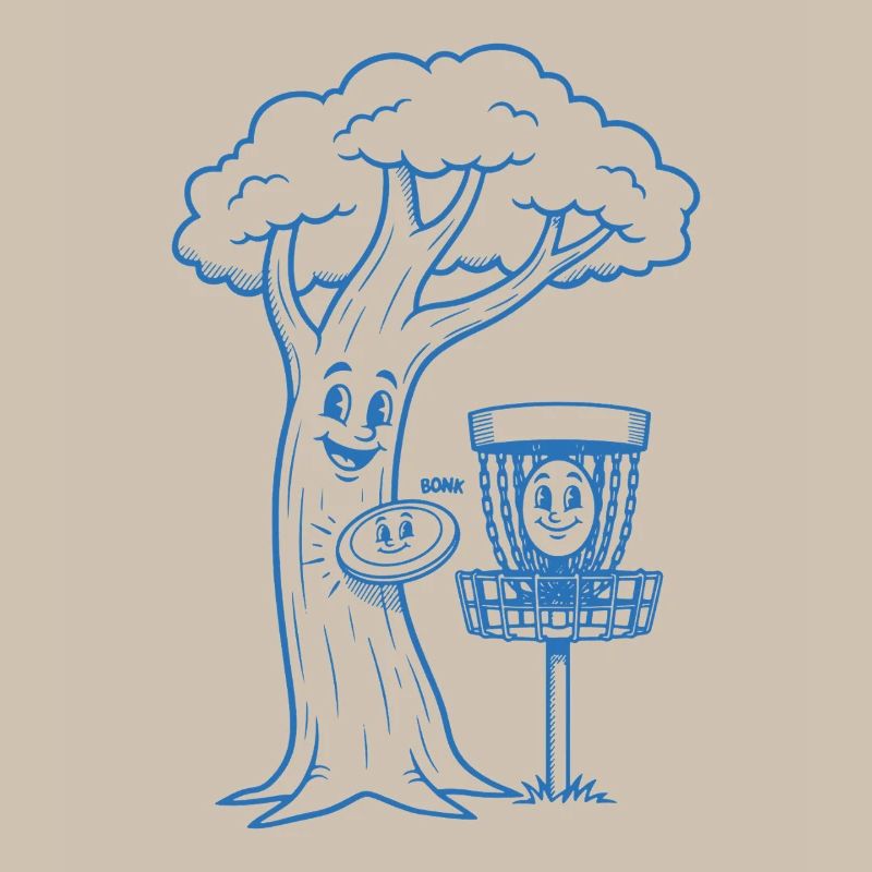 Lustiges Disc Golf BONK Baum und Korb Flugscheiben