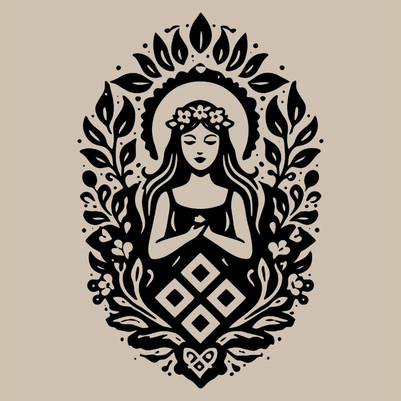Symbole minimal de la déesse slave Mokosh