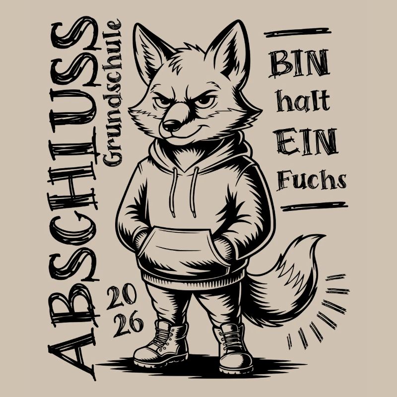 Grundschule Abschluss 2026 - Bin halt ein Fuchs