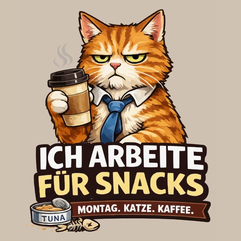I work for Snacks – Office Cat