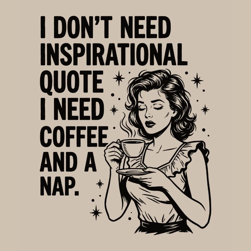 Echte Kaffeeliebe Nickerchen Statement