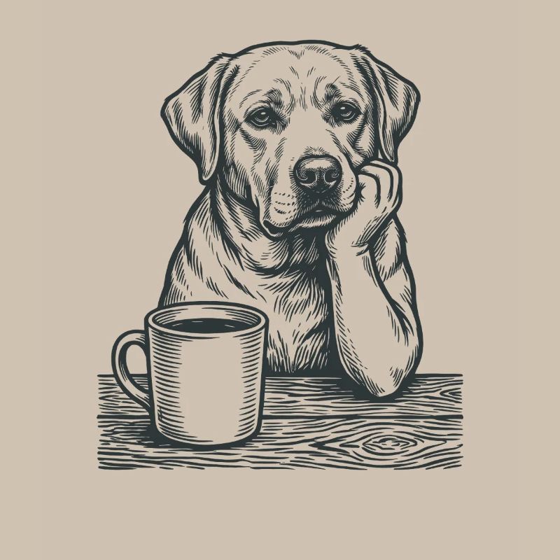 Echter Labrador Kaffee Morgenmuffel Look