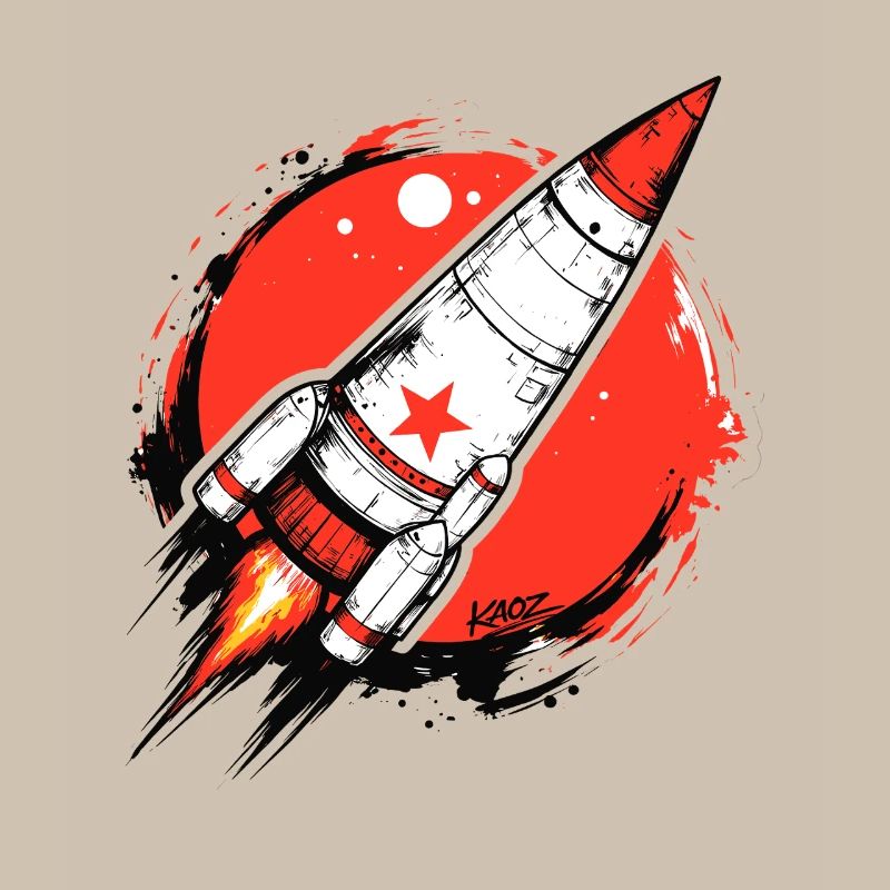 Crimson Rocket Splash-Artwork